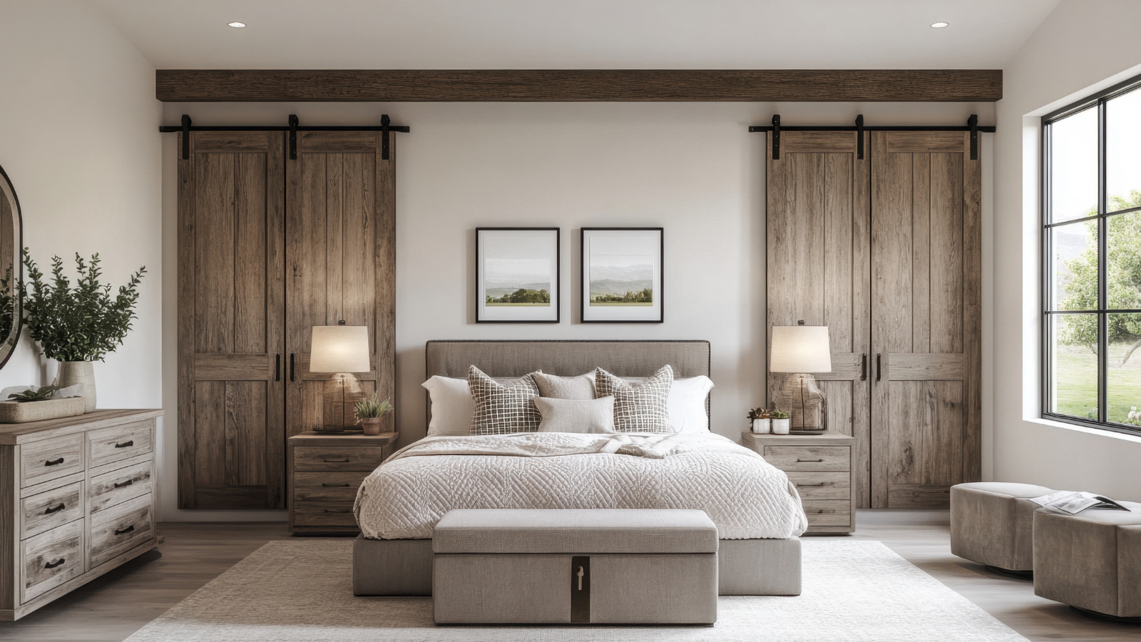 עיצוב חדר שינה כמו בית מלון